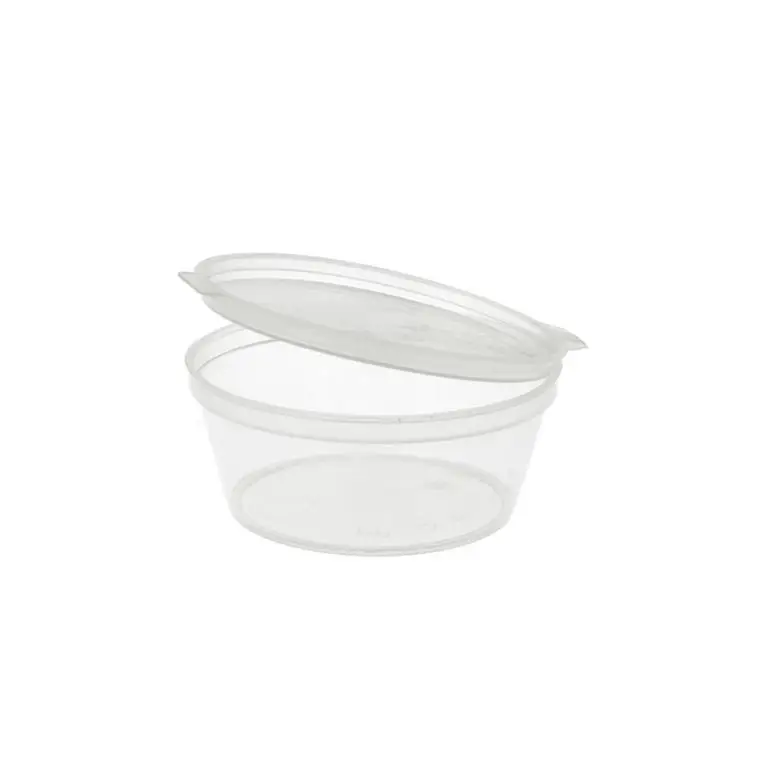 Petit pot - Avec couvercle inclus - 60mL - Transparent - Paquet de 50