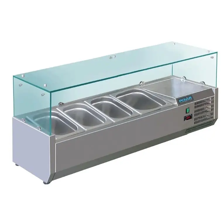 Saladette réfrigérée 3x GN 1/3 et 1x GN 1/2 Polar