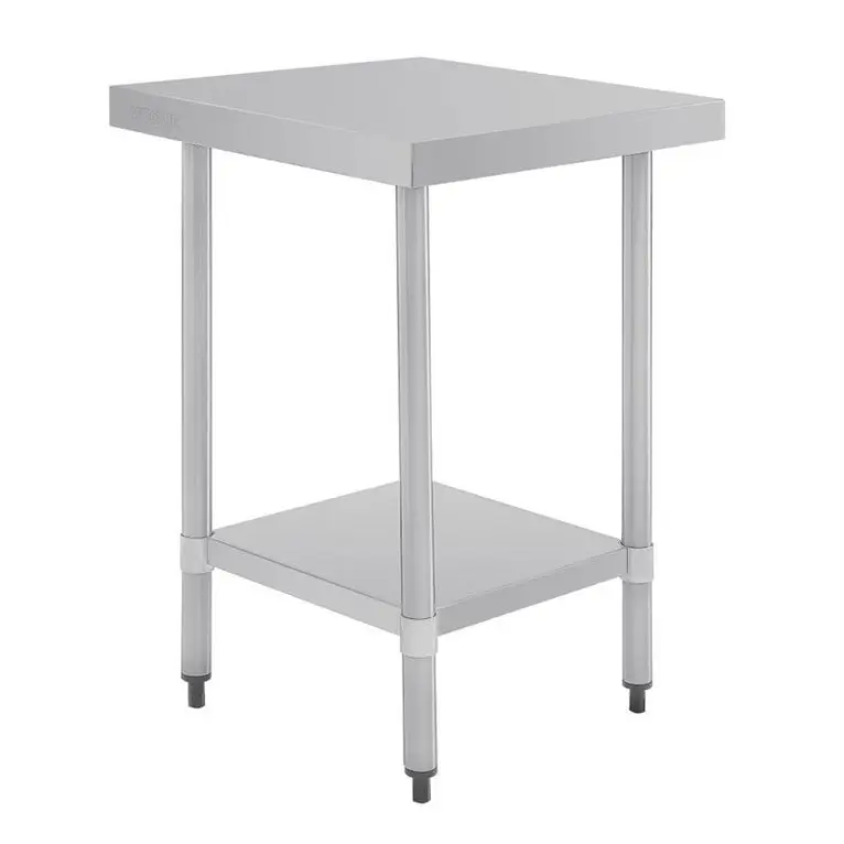 Table en acier inoxydable sans rebord Vogue 1800 x