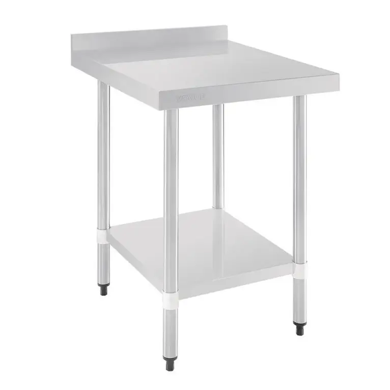 Table en acier inoxydable avec rebord Vogue 1800 x