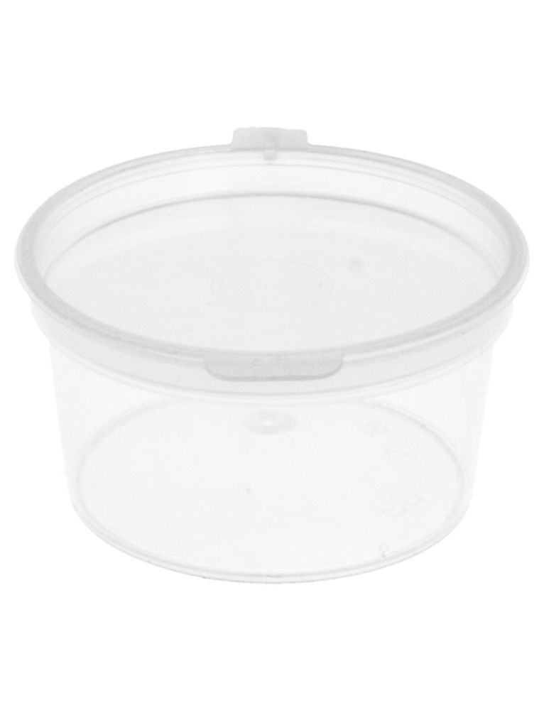 Petit pot avec couvercle inclus / 30mL / Transparent / Paquet de 50