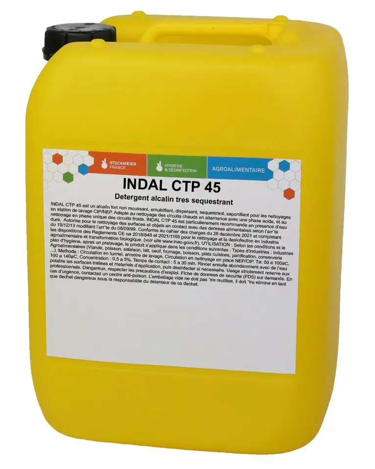 Détergent Alcalin INDAL CTP 45 /25kg