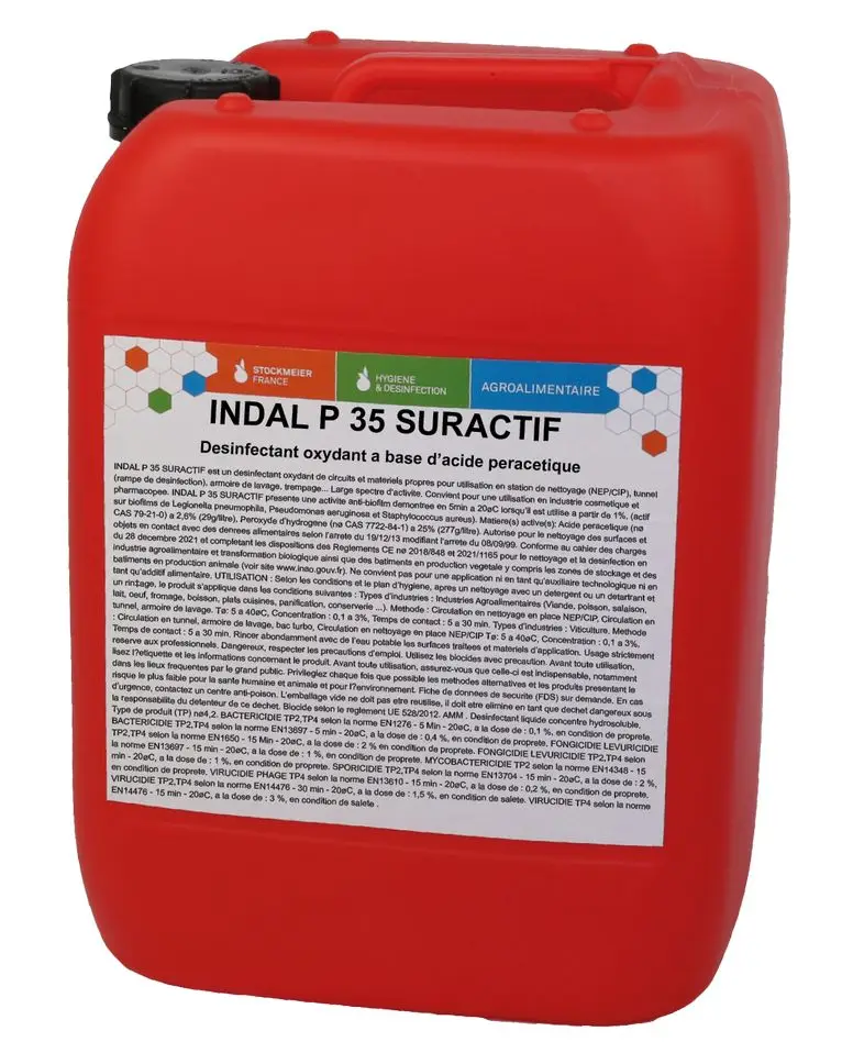 Désinfectant Oxydant INDAL P35 Suractif /22kg