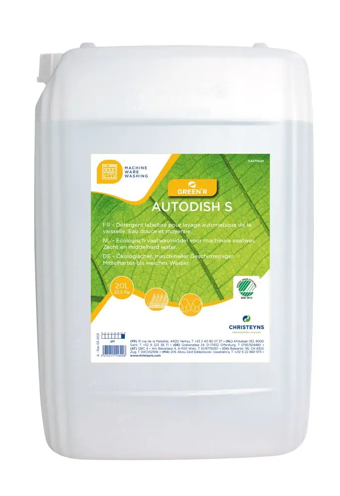 Détergent Vaisselle GreenR Autodish S /20l