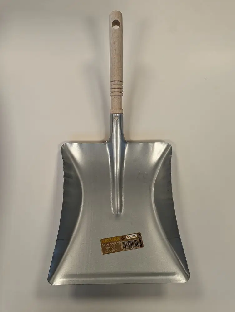 Pelle Métal Zingué Manche Bois