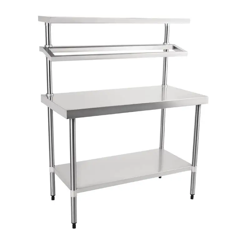Table de préparation inox avec support bacs GN Vog