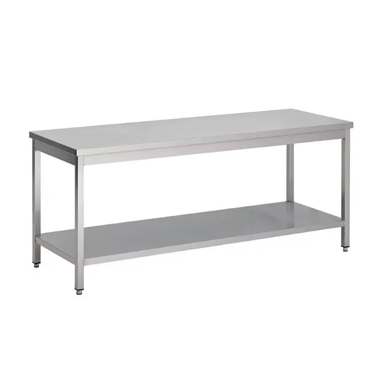Table inox avec étagère basse Gastro M 700 x 600 x