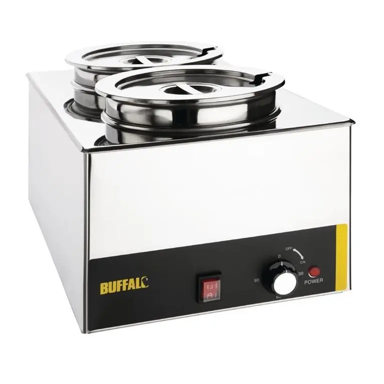 Bain-marie avec pots ronds Buffalo