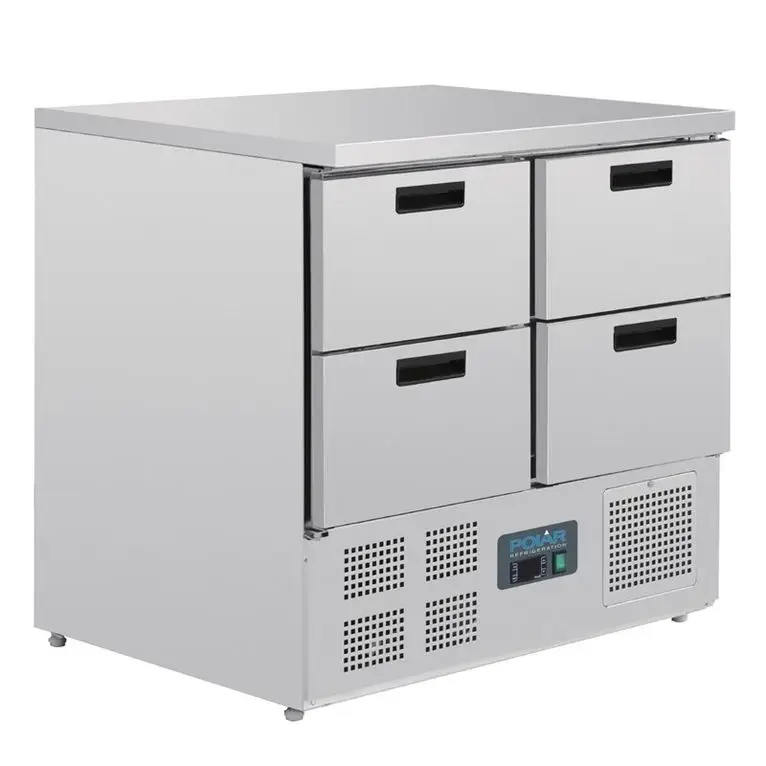 Table réfrigérée compacte 4 tiroirs 240L Polar Sér
