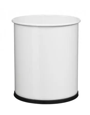 Corbeille à papier Papea - 8L - Blanc