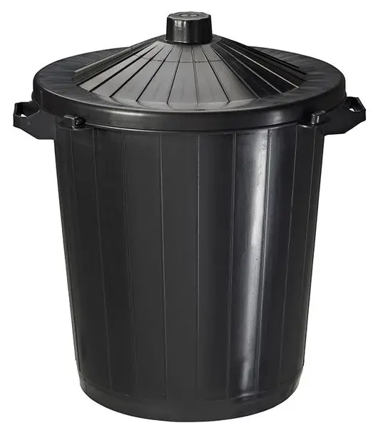 Poubelles de rue à poser Réglisse - 80L - Noir
