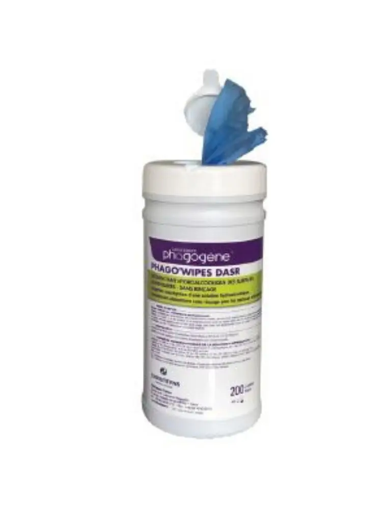 Lingettes désinfectantes Phago Wipes DASR /200