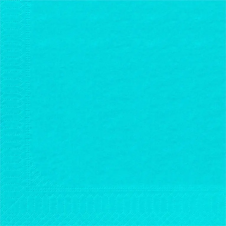 Serviette 30x39 Ouate Turquoise /100