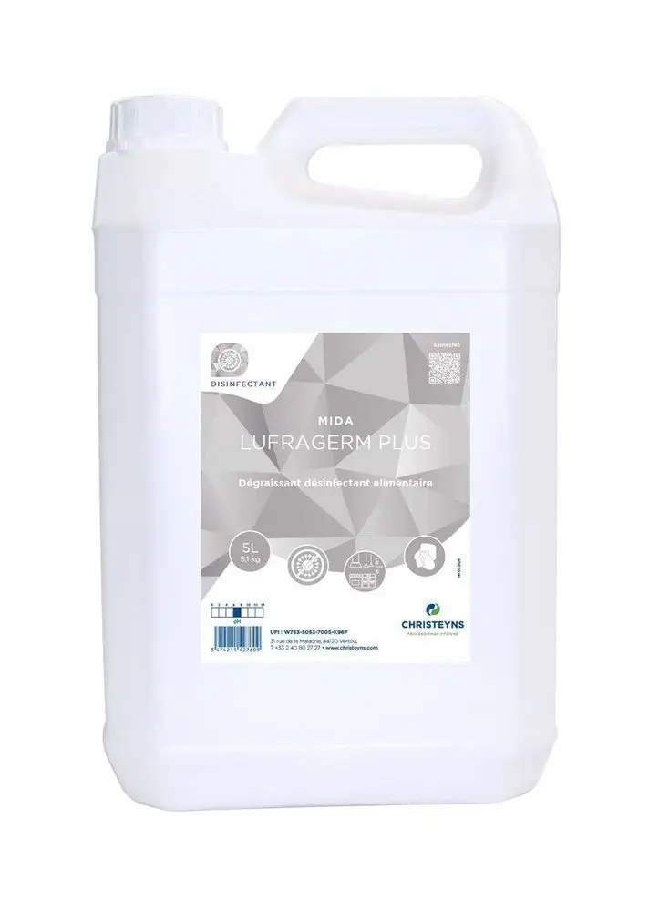 Détergent Désinfectant Lufragerm+ Christeyns /5l