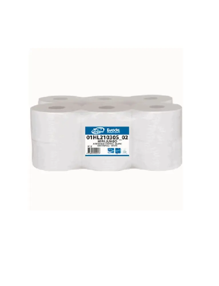 Papier hygiénique MiniJumbo Blanc /12
