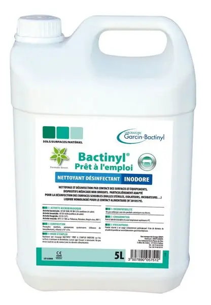 Nettoyant Désinfectant Bactinyl PAE /5l