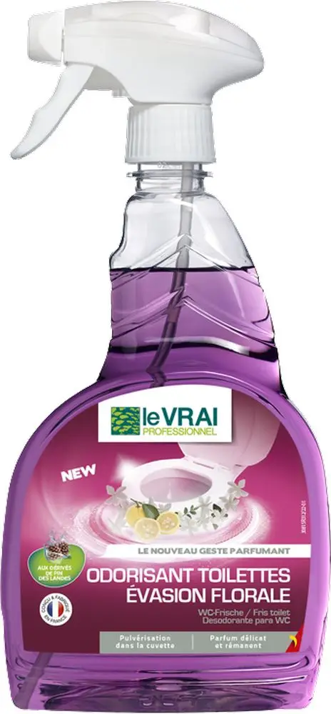 Odorisant toilettes Fleurs Le Vrai /750ml