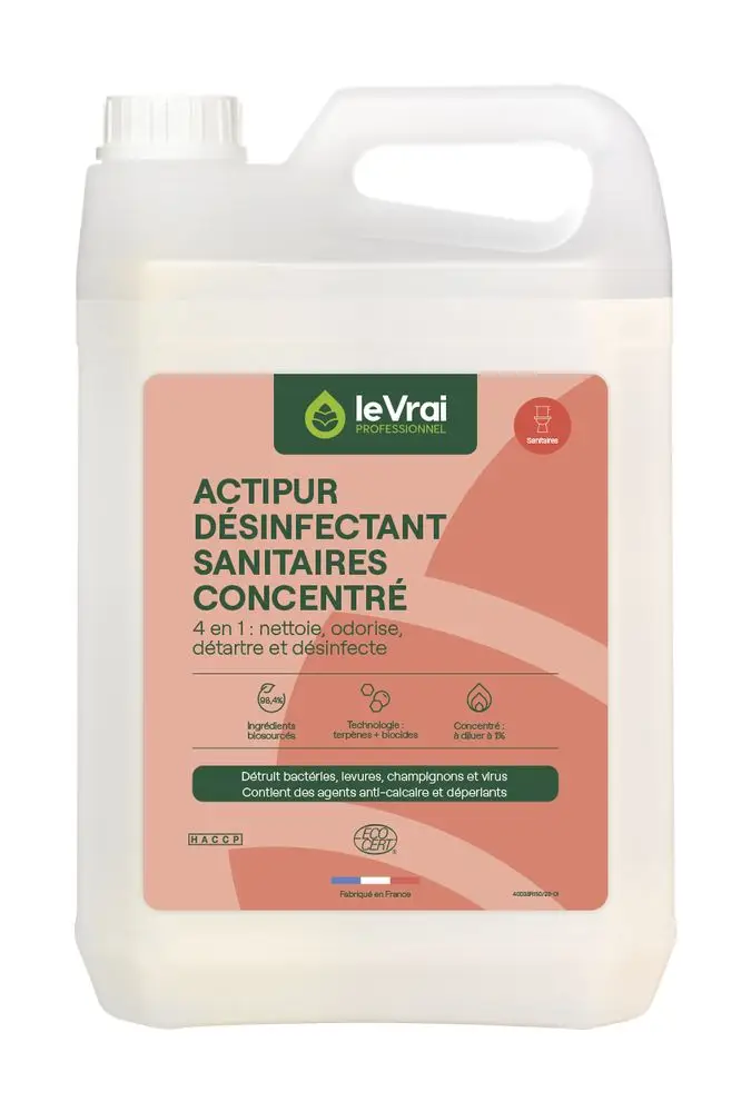 Détartrant Désinfectant Sanitaire Enzypin Actipur /5l