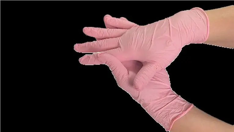 Gants Nitrile Rose Non Poudres TXS/100