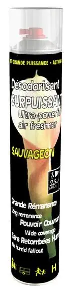 Aérosol Désodorisant Surpuissant Sauvageon /750ml