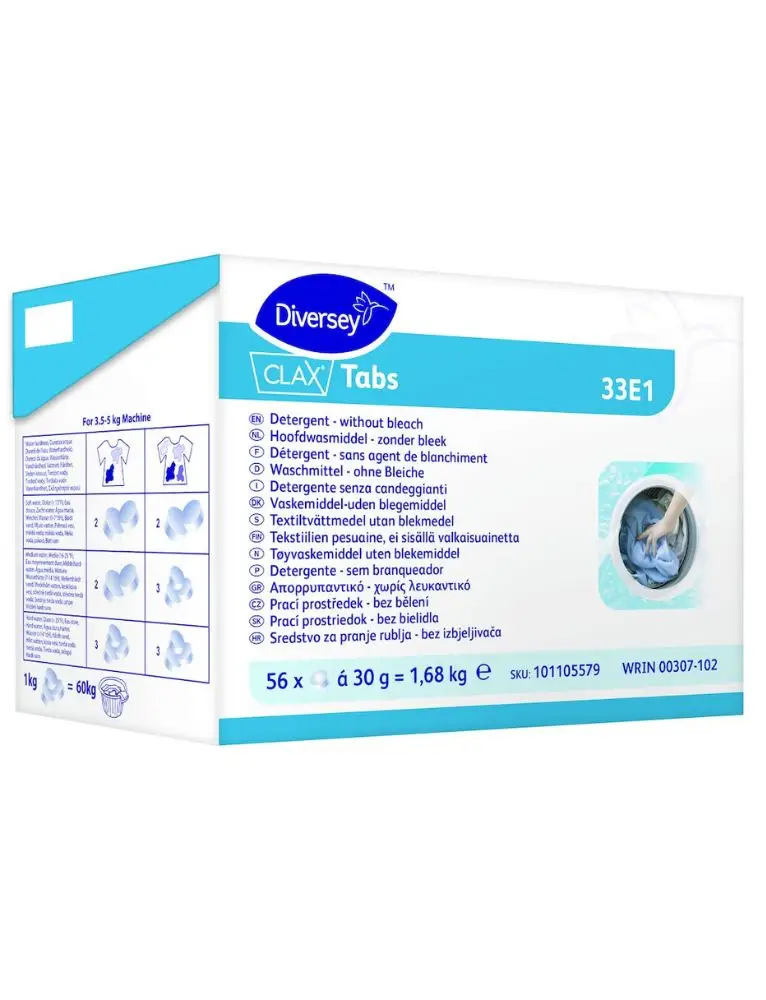 Clax Tablettes Lavage Linge Couleur /56