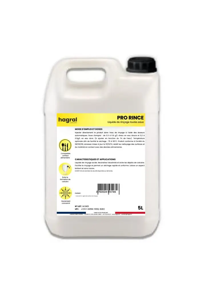 Liquide Rincage Pro Rince /5l