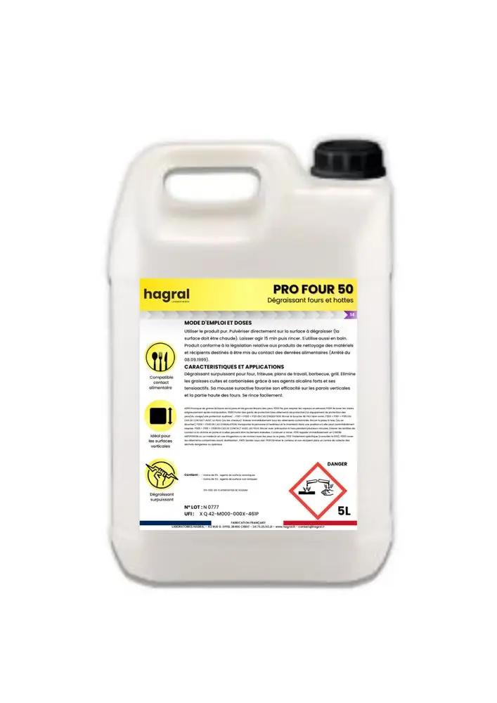 Dégraissant Surfaces et Four Pro Four 50 /5l