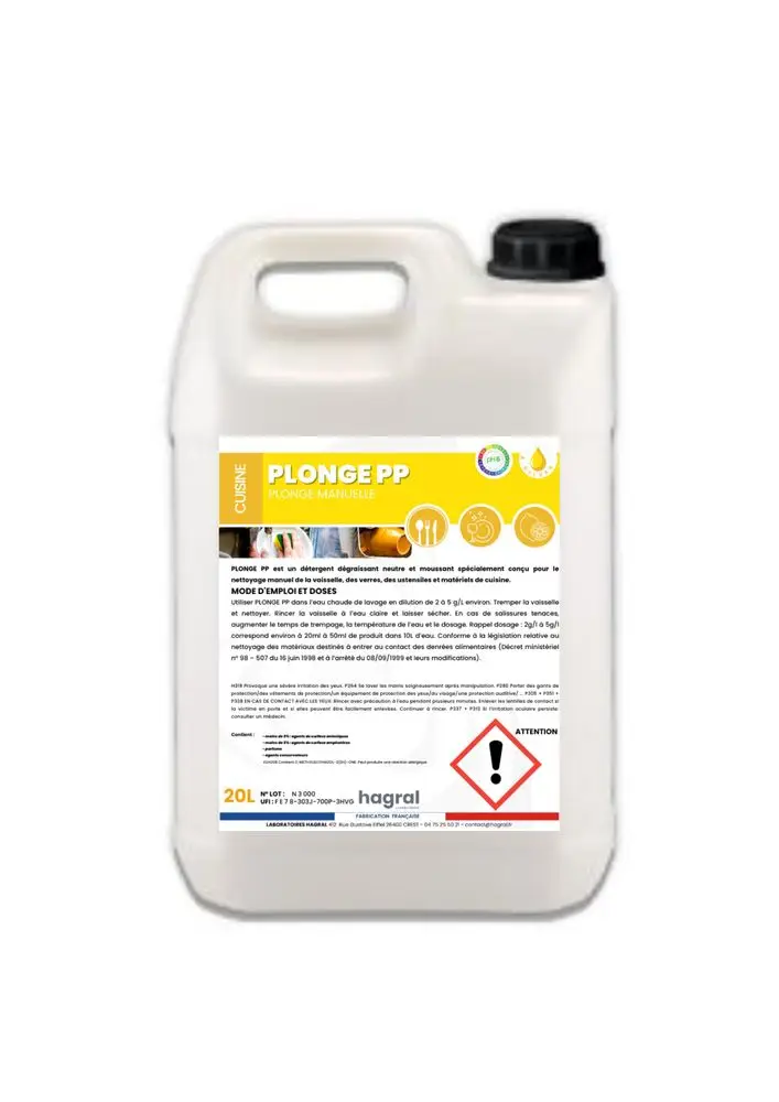 Liquide Vaisselle Plonge Manuelle PP /20l
